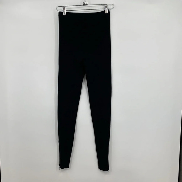 Intermix Leggings Womens Size Small Black Casual Stretch‎ Ankle Zip High Waisted - Picture 5 of 11